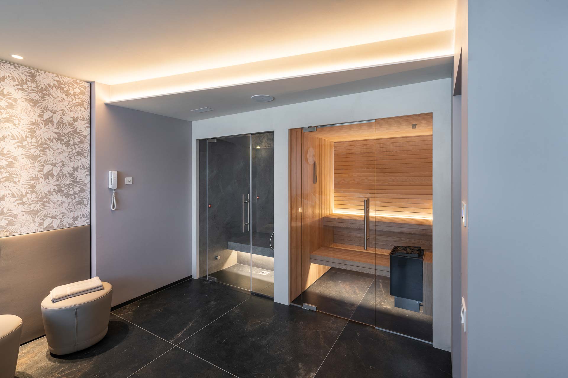 Bagno turco e sauna nella Private SPA bagno turco e sauna privati